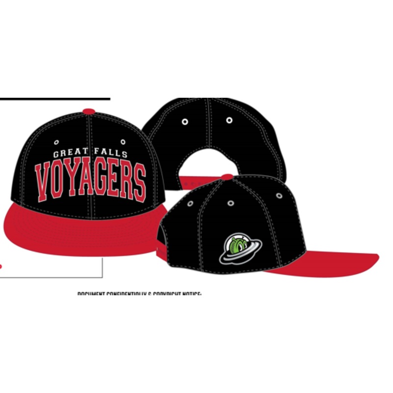 Voyagers Black/Red Snapback Hat