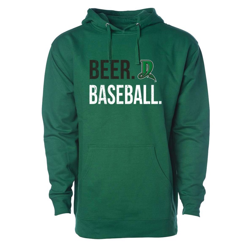 108 Stitches Men’s Beer and Baseball Hoodie