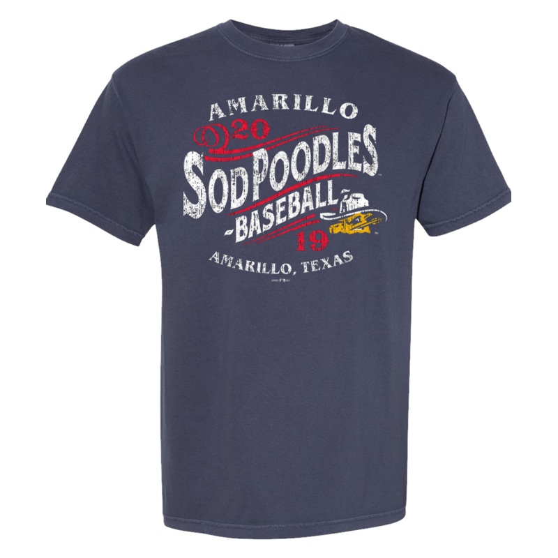 Amarillo Sod Poodles Navy Game Finest Tee