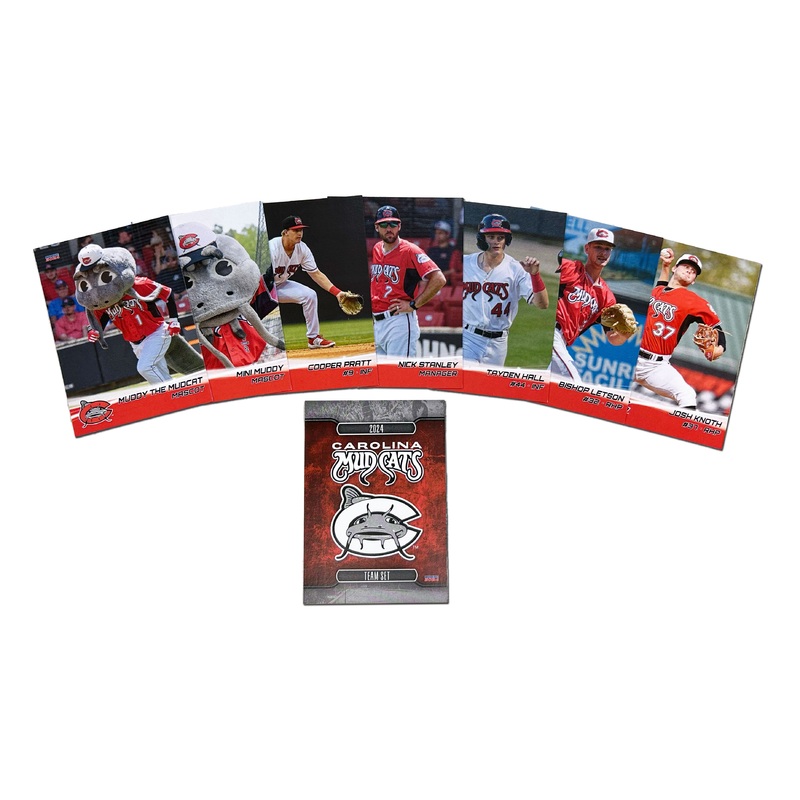 Carolina Mudcats 2024 Team Trading Card Set