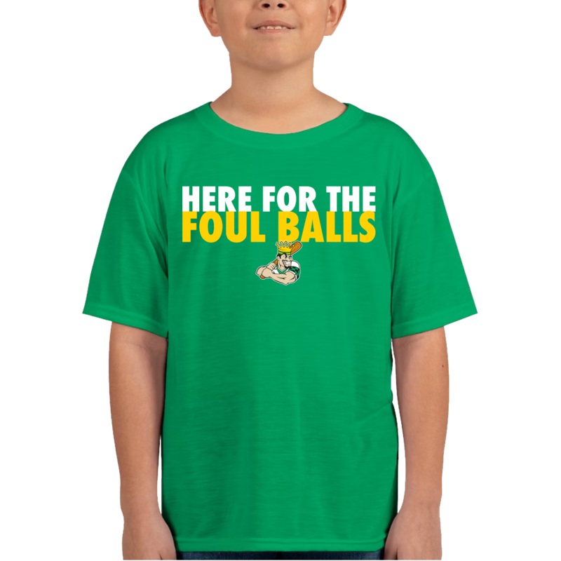 “Here For The Foul Balls” Youth T Shirt.