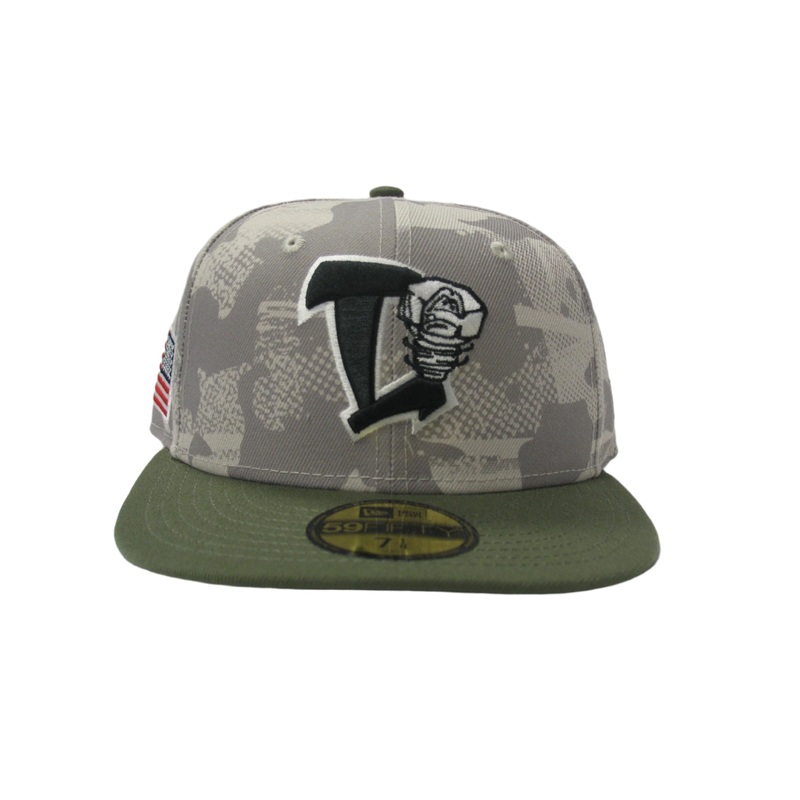 Lansing Lugnuts 2025 New Era Armed Forces 5950 Fitted Hat