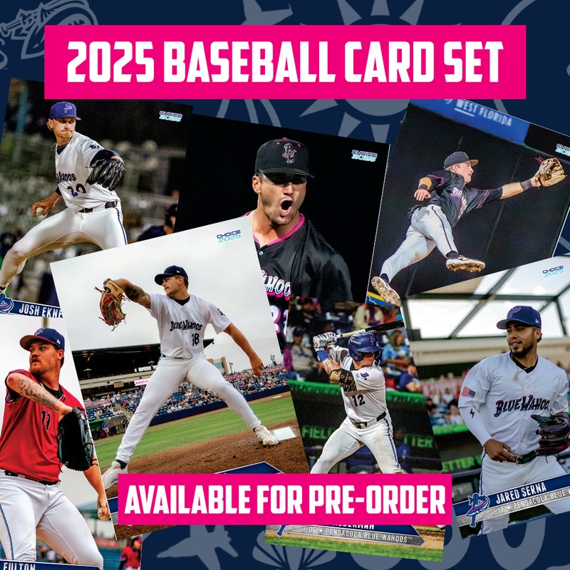Pensacola Blue Wahoos 2025 Team Card Set