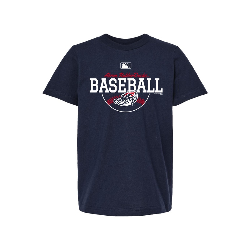 Youth Navy Baseball Tee