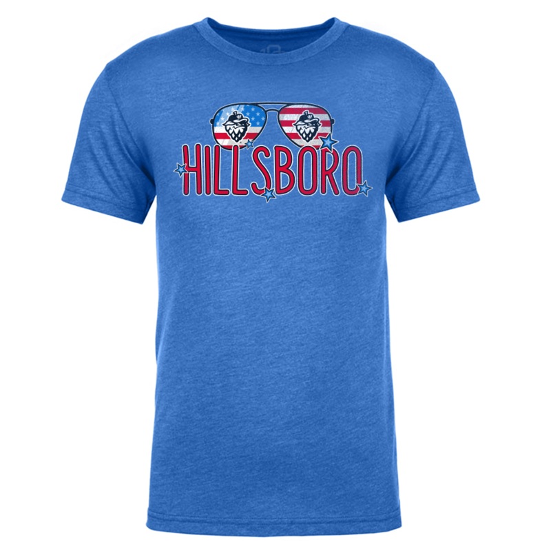 108 Stitches W’s America Tee, Hillsboro Hops