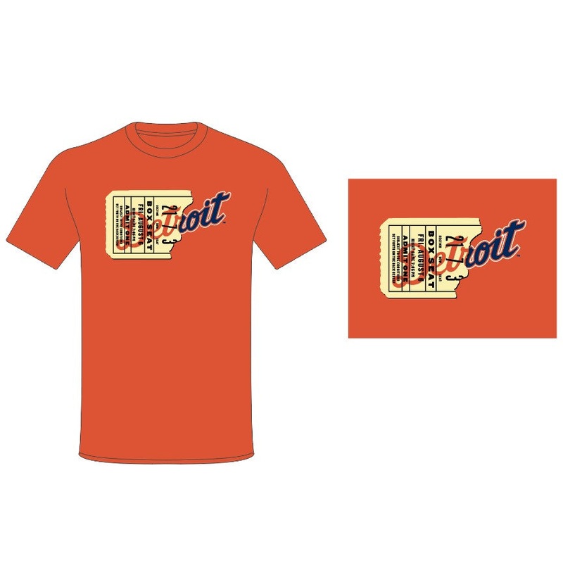 Detroit Tigers Torn Ticket T-Shirt