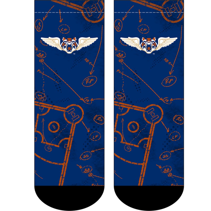 Flying Tigers Game Face Mascot Socks