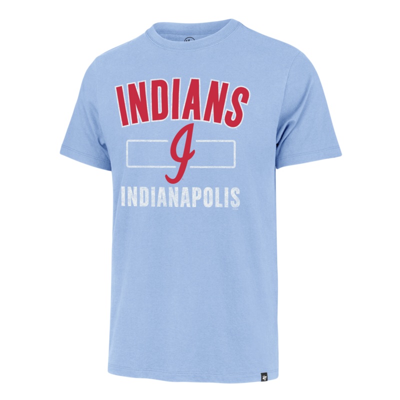 Indianapolis Indians ’47 Adult Carolina 80’s Cityside Franklin Tee
