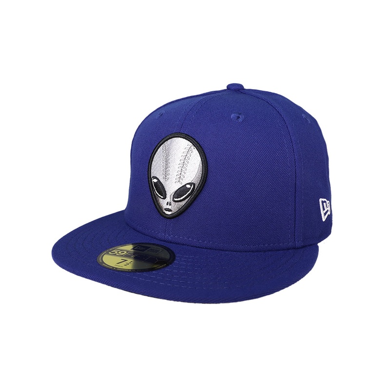 51s New Era Alien Head Dark Royal 59FIFTY Fitted Hat