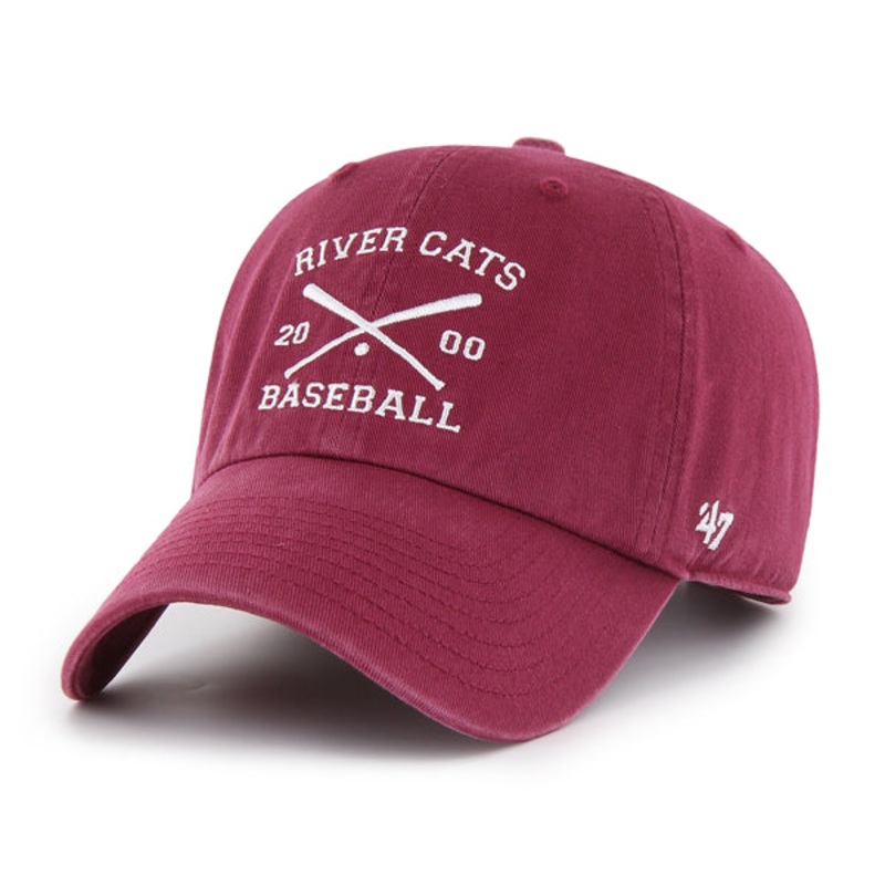 CROSSED BATS HAT – CARDINAL, SACRAMENTO RIVER CATS