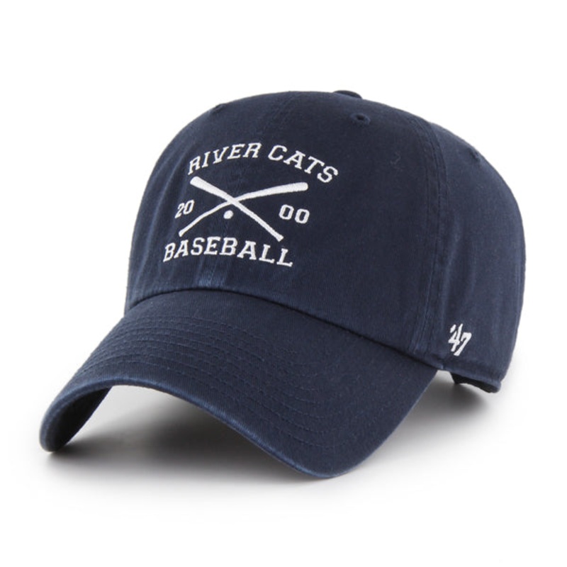 CROSSED BATS HAT – NAVY, SACRAMENTO RIVER CATS