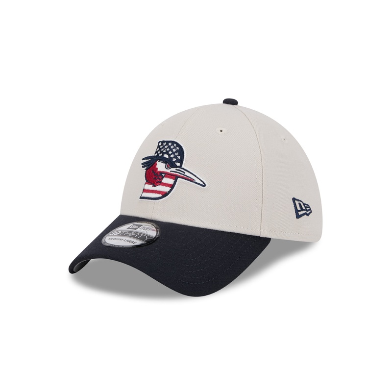 Delmarva Shorebirds New Era 2024 4th of July 39THIRTY Cap