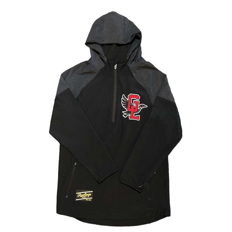 Great Lakes Loons Rawlings Black Road Windbreaker – Youth