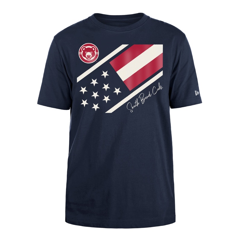 New Era South Bend Cubs July 4th Navy Men’s Tee