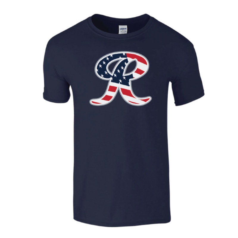 Tacoma Rainiers Navy Flag R Tee