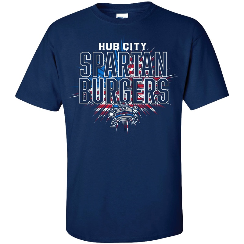 Adult Navy Fireworks Tee