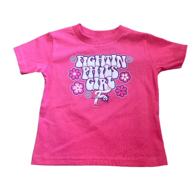 Bimmridder Hot Pink Toddler ‘Fightin Phils Girl’ T-Shirt