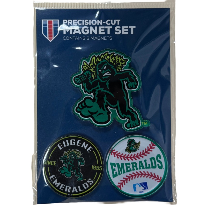 Eugene Emeralds WinCraft Precision-Cut Magnet Set