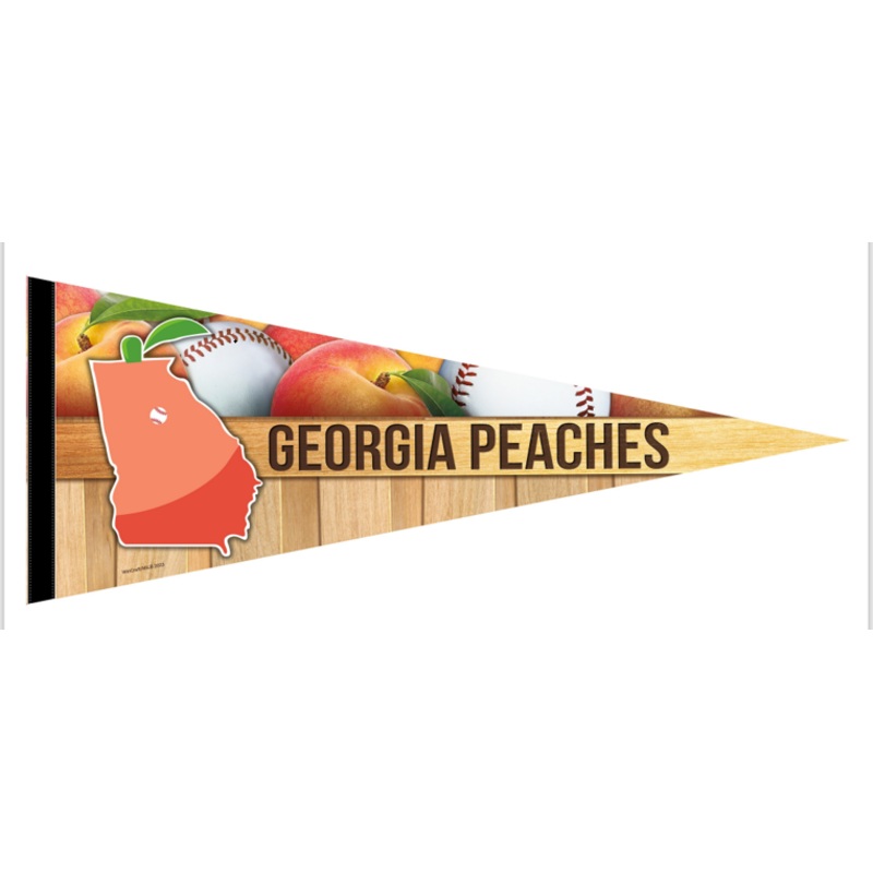 Gwinnett Stripers Georgia Peaches Wincraft  Pennant