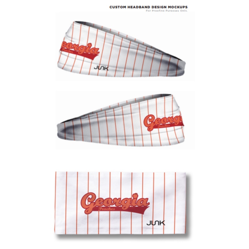 Gwinnett Stripers Junk Georgia Peaches Pinstripe Headband
