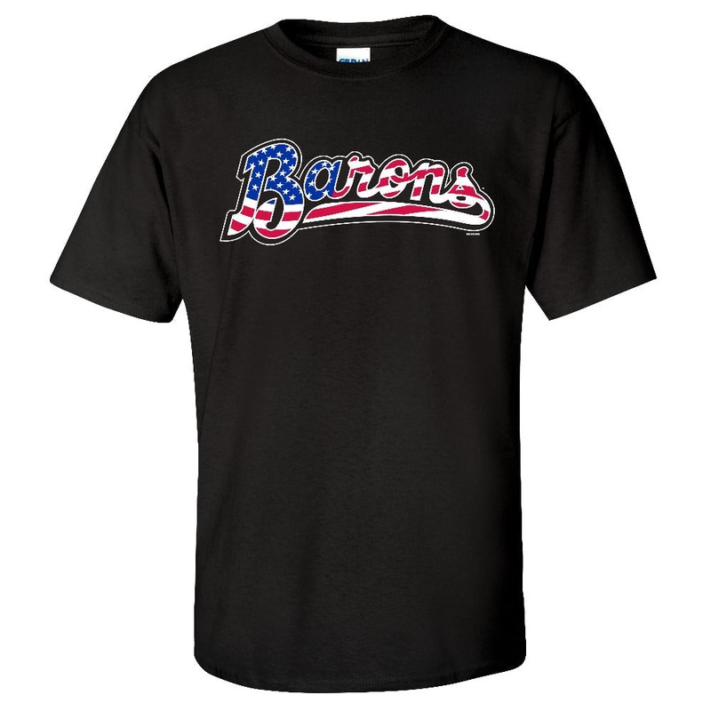Patriotic Script Barons Tee