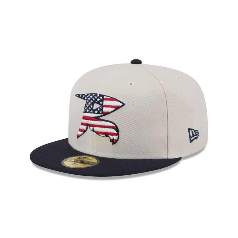 Richmond Flying Squirrels New Era 2024 Stars & Stripes 59Fifty On-Field Cap