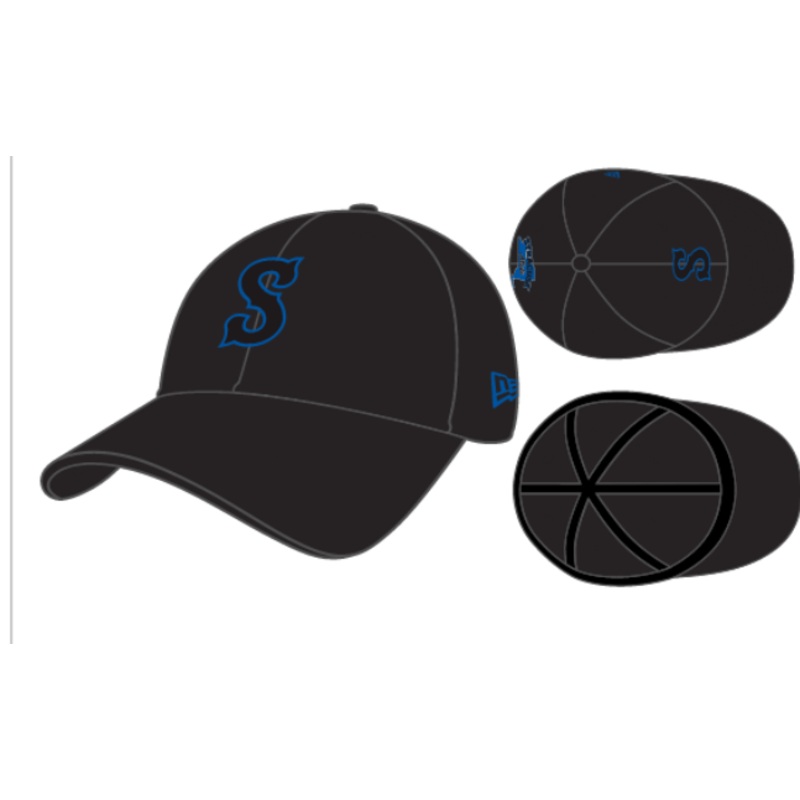 Syracuse Mets NE Black 3930 Flex Fit Cap