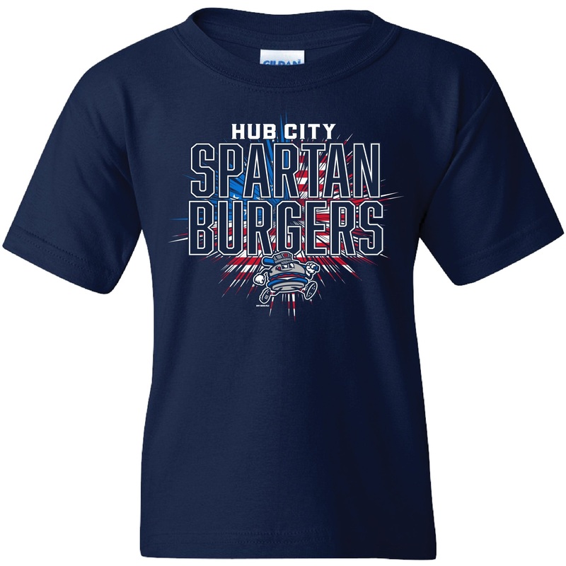 Youth Navy Fireworks Tee