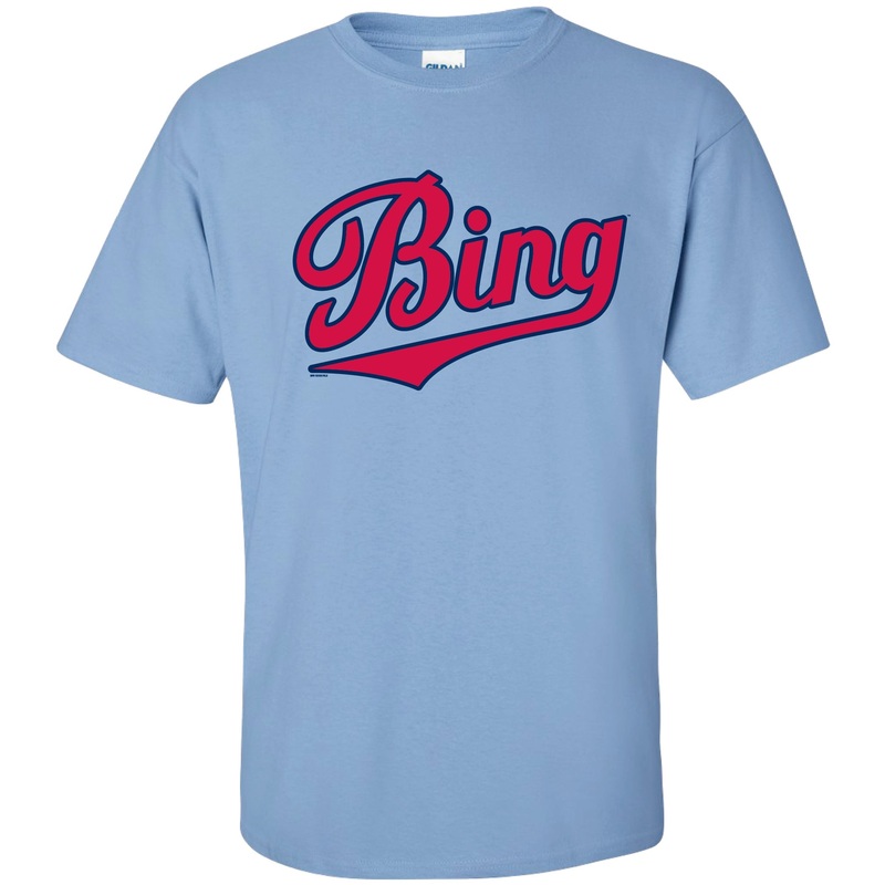 BRP Carolina Blue “Bing” T-Shirt With Red Wordmark