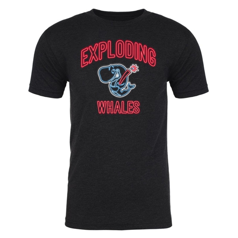 Eugene Emeralds Exploding Whales 108 Stitches Neon T-Shirt