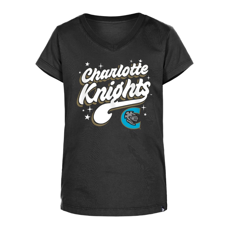 Girls Black Star Tee