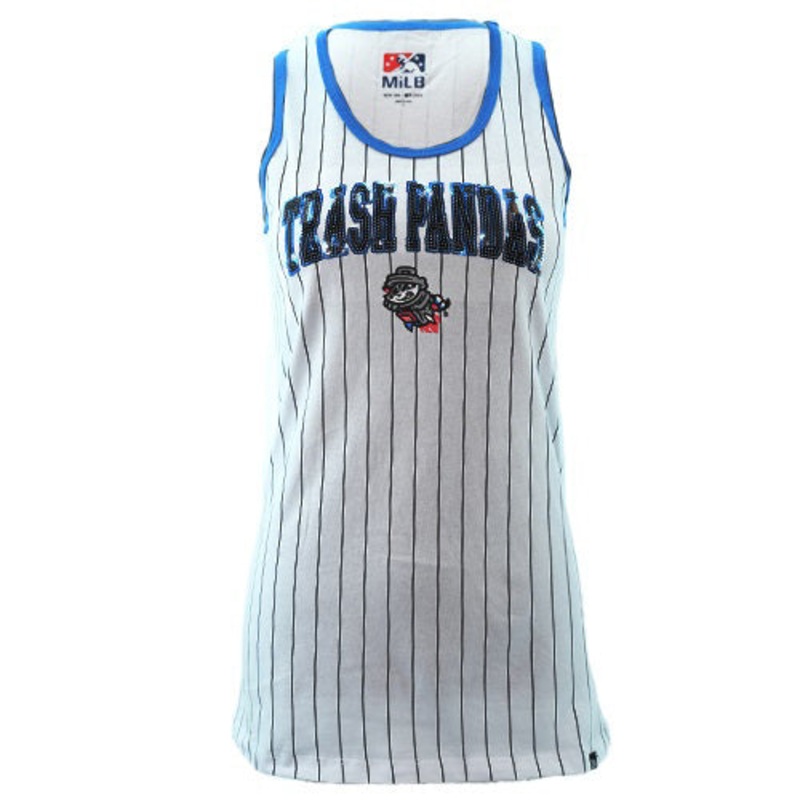 NE Women’s pinstrip sequin tank