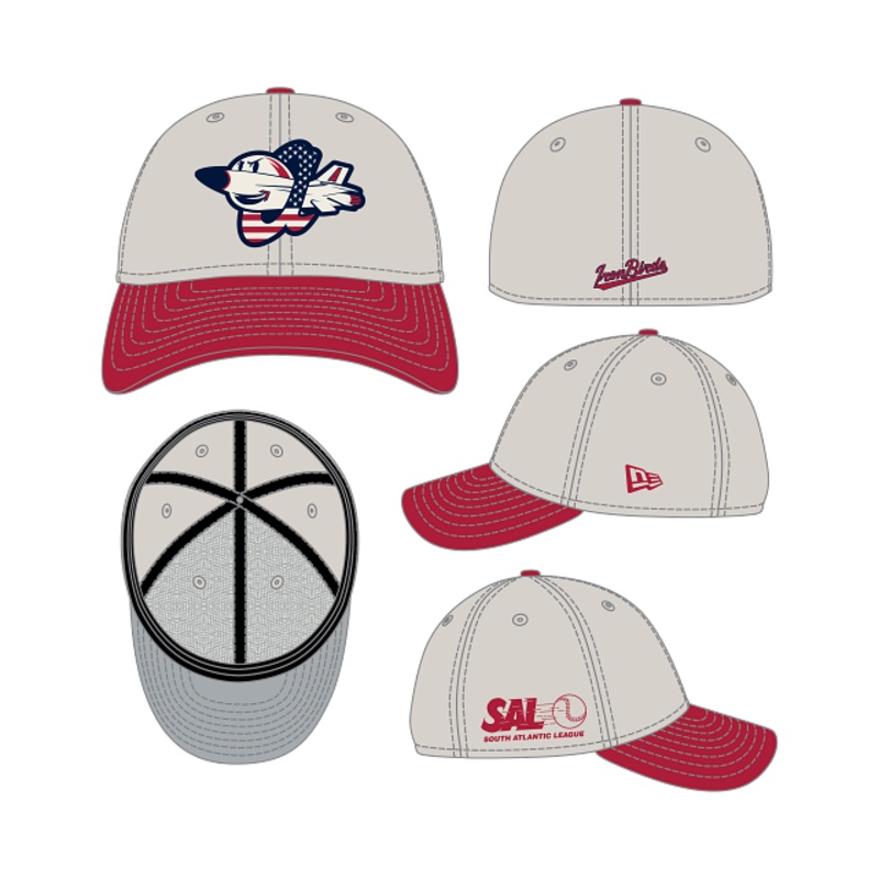 Aberdeen IronBirds – 2024 4th of July New Era 39THIRTY Stretch Fit Cap