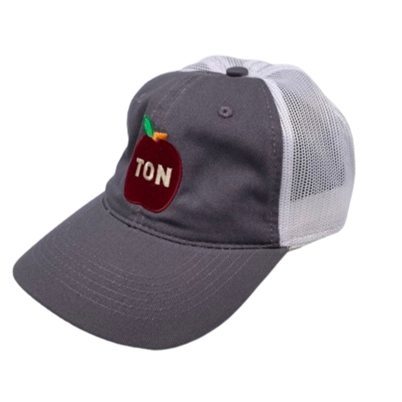 AppleTON Charcoal Garment Washed Adjustable Trucker Hat