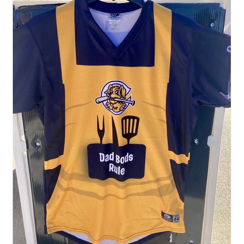 Charleston RiverDogs 2023 Authentic Game Worn Dad Bods Jersey