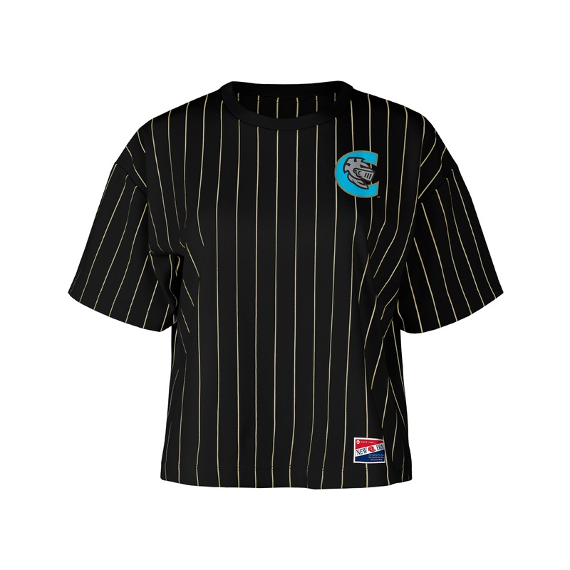 Womens Tb Pinstripe Crop Tee