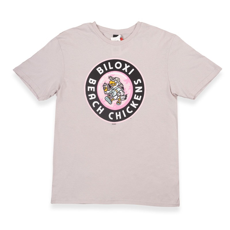 Biloxi Beach Chickens Circle Logo Tee