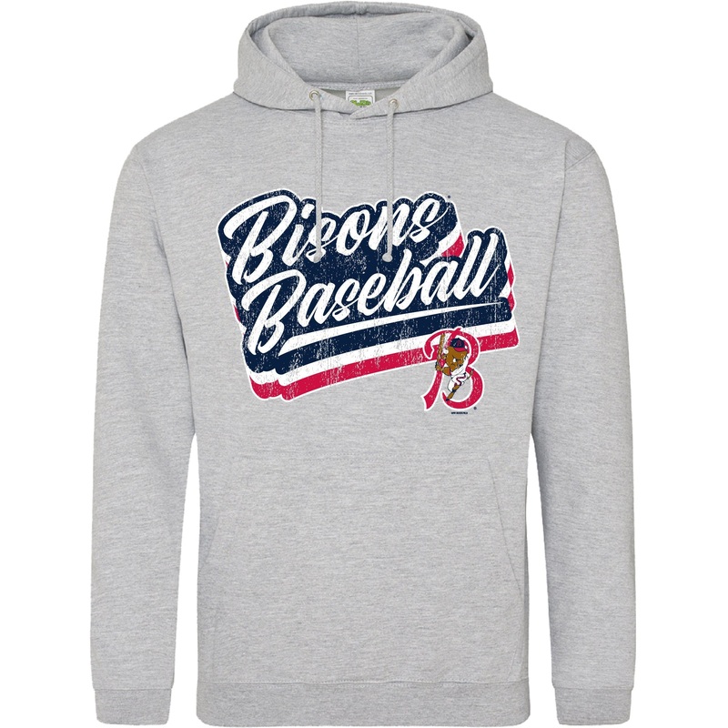 Buffalo Bisons Retro Heather Grey ’88 Groovin Hoodie