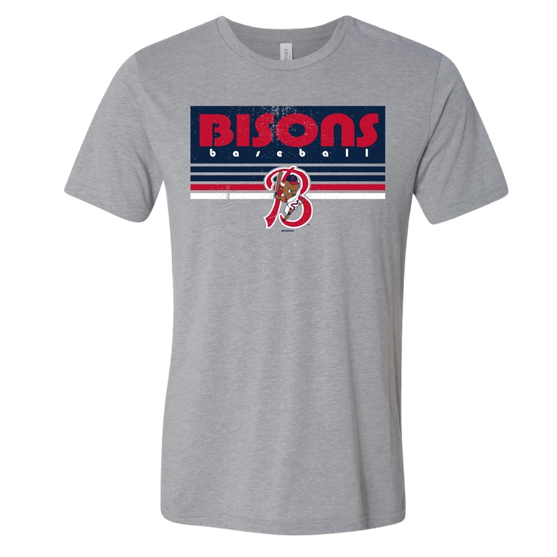 Buffalo Bisons Tri-blend Grey Retro ’88 Ultra Tee