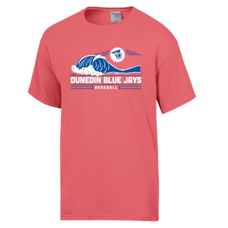 Dunedin Blue Jays Coral Haze Wave Tee