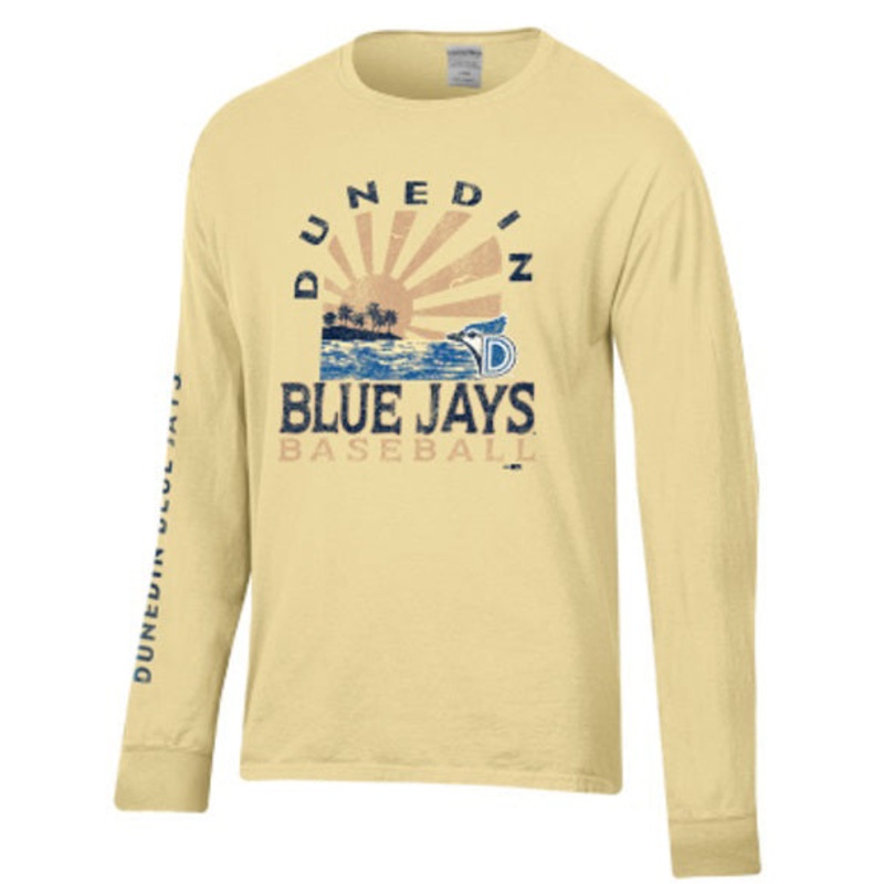 Dunedin Blue Jays Yellow Summer Island Long Sleeve Tee