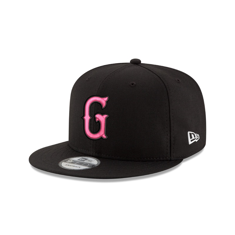 Greenville Drive New Era Black 9FIFTY Pink G Hat