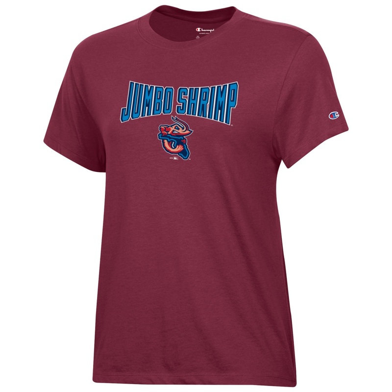 Jacksonville Jumbo Shrimp Champion Women’s Garnet Tee