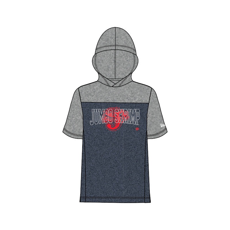 Jacksonville Jumbo Shrimp New Era Active Hoodie T-Shirt