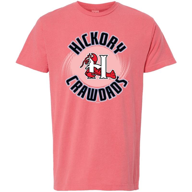 Hickory Crawdads Reverend Watermelon Garment Dyed Tee
