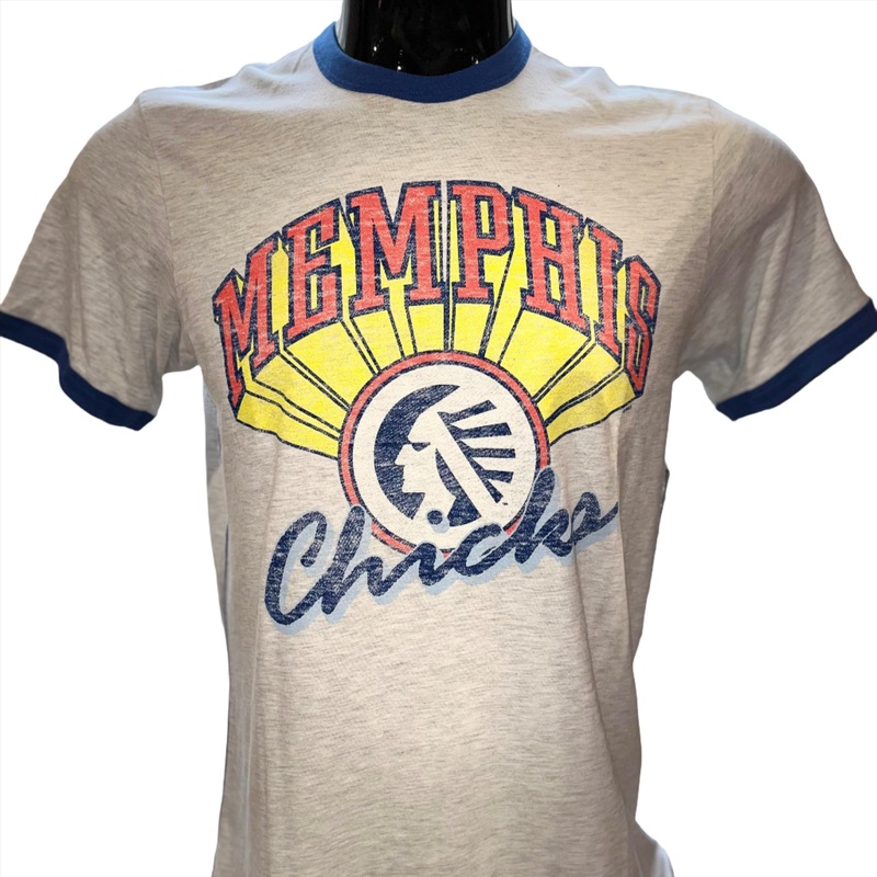 Memphis Chicks 47′ Brand Gray Dalton Ringer Tee
