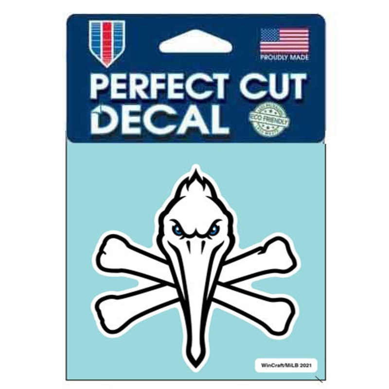 Myrtle Beach Pelicans Wincraft 4″x4″ Pirate Logo Decal