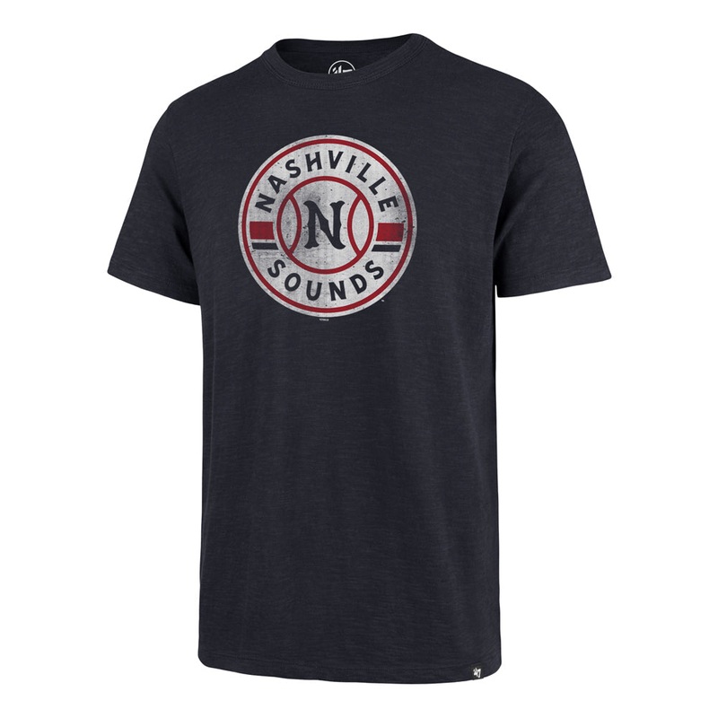 Nashville Sounds ’47 Brand Fall Navy Primary Logo Grit Scrum Tee