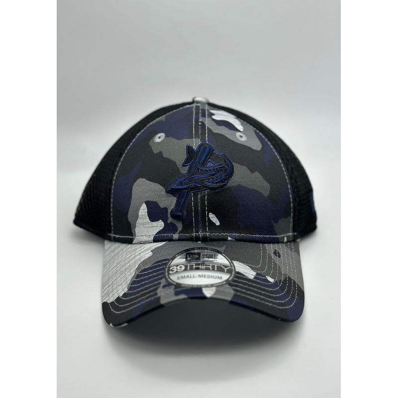 Pensacola Blue Wahoos New Era 39Thirty Camo Hat