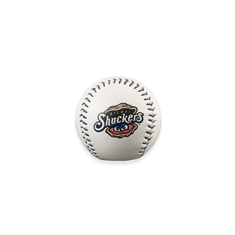 Primary Baseball with Navy Stitching